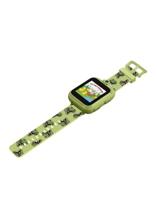 PLAYZOOM Kid's 2 Green Dinosaur Print Tpu Strap Smart Watch 41mm