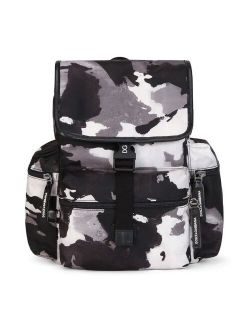Kids camouflage-pattern buckled backpack