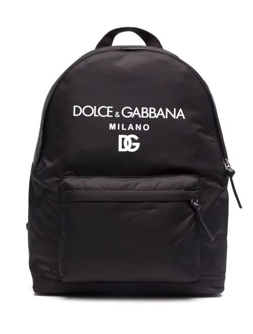 Dolce & Gabbana Kids logo-print backpack