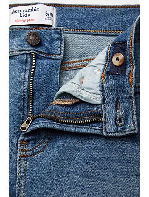 Abercrombie & Fitch abercrombie kids Ripped Skinny Jeans in Medium Destroy (Little Kids/Big Kids)