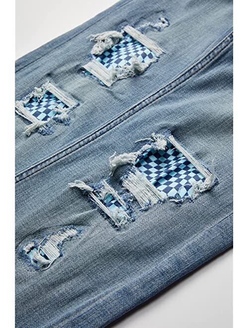 Abercrombie & Fitch abercrombie kids Stacked Jeans in Stacked Indigo Bleach (Little Kids/Big Kids)