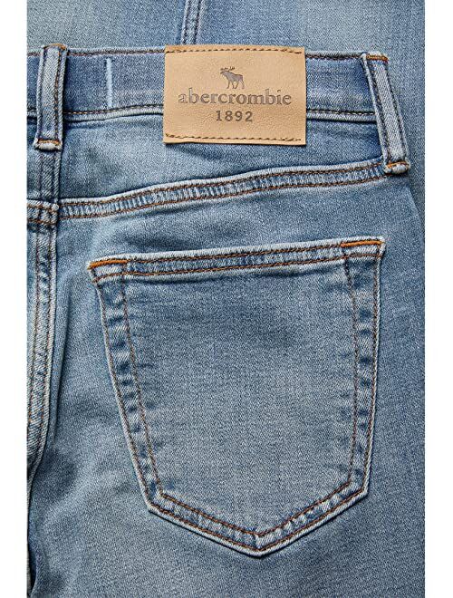 Abercrombie & Fitch abercrombie kids Stacked Jeans in Stacked Indigo Bleach (Little Kids/Big Kids)