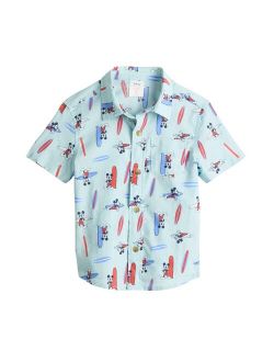Toddler Boy Disney Surfin' Mickey Short Sleeve Woven Shirt by Jumping Beans