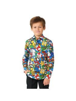 Boys 2-8 OppoSuits Nintendo Super Mario Button-Up Dress Shirt