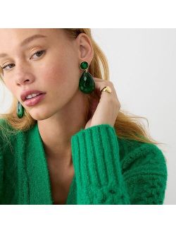 Made-in-Italy faceted teardrop earrings