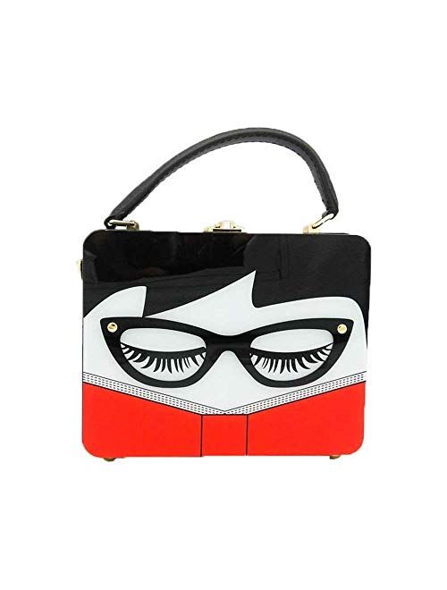 Boutique De FGG Novlety Designer Acrylic Shoulder Bag for Women Tote Purse and Handbags Box Clutch Crossbody Bag