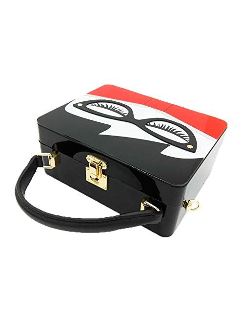 Boutique De FGG Novlety Designer Acrylic Shoulder Bag for Women Tote Purse and Handbags Box Clutch Crossbody Bag