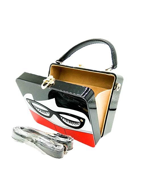 Boutique De FGG Novlety Designer Acrylic Shoulder Bag for Women Tote Purse and Handbags Box Clutch Crossbody Bag