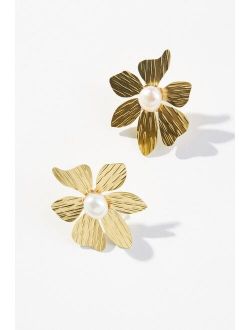 By Anthropologie Bold Botanical Earrings