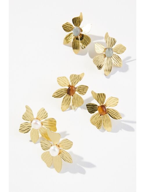 By Anthropologie Bold Botanical Earrings