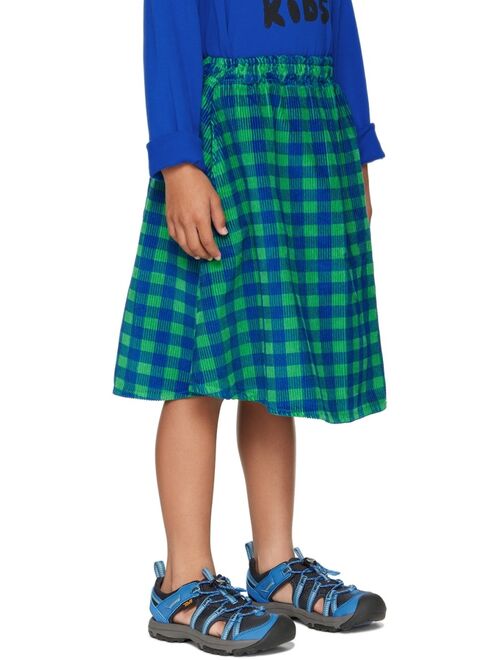 Weekend House Kids Kids Green & Blue Check Skirt
