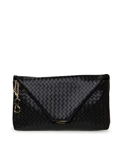 Post Pressed Woven Envelope Clutch