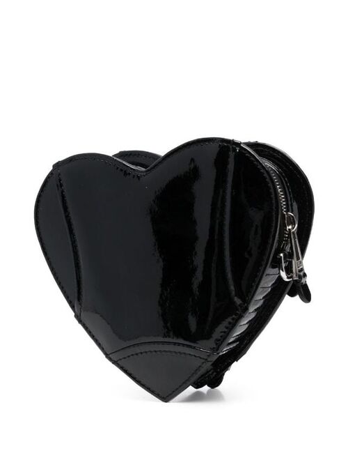 Moschino Biker Jacket Heart clutch bag