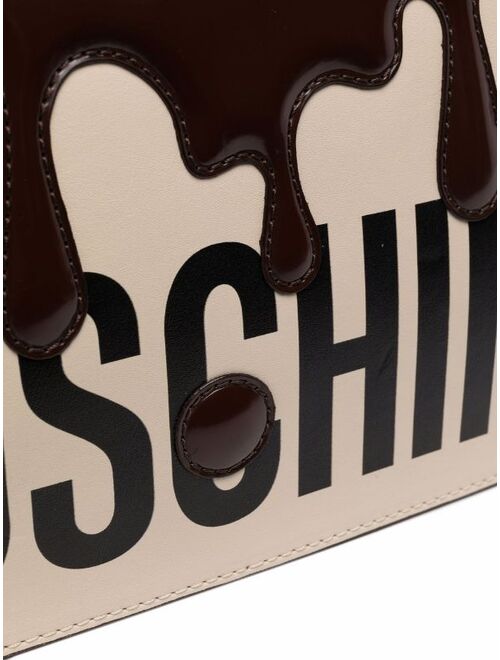 Moschino logo clutch bag
