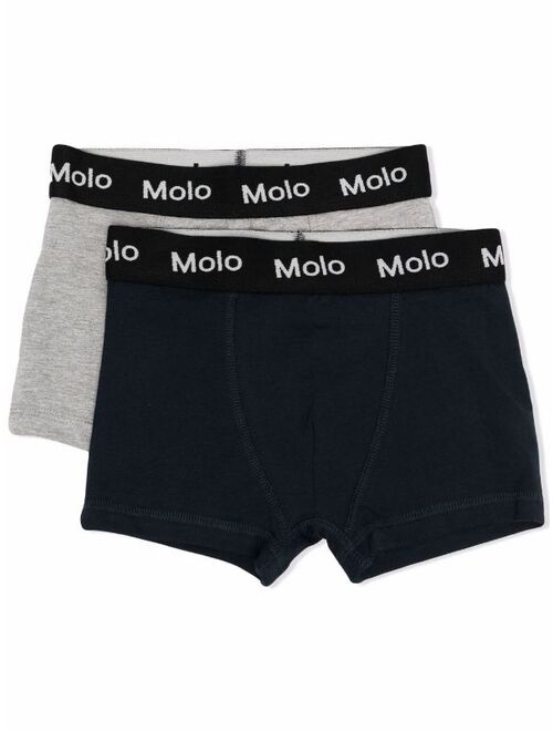 Molo Justin stretch-organic cotton boxers pack of 2