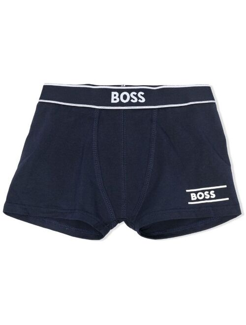 BOSS Kidswear logo-print boxers (set of 2)