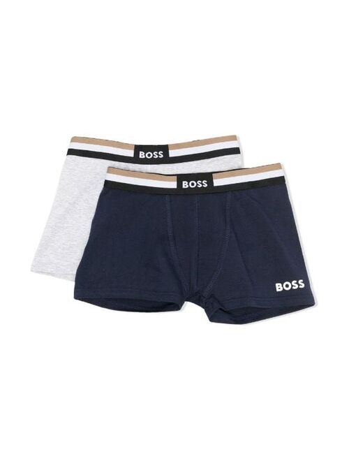 Hugo Boss BOSS Kidswear logo-print boxer shorts