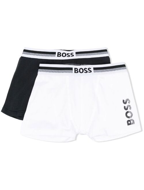 Hugo Boss BOSS Kidswear two-pack logo-print boxers