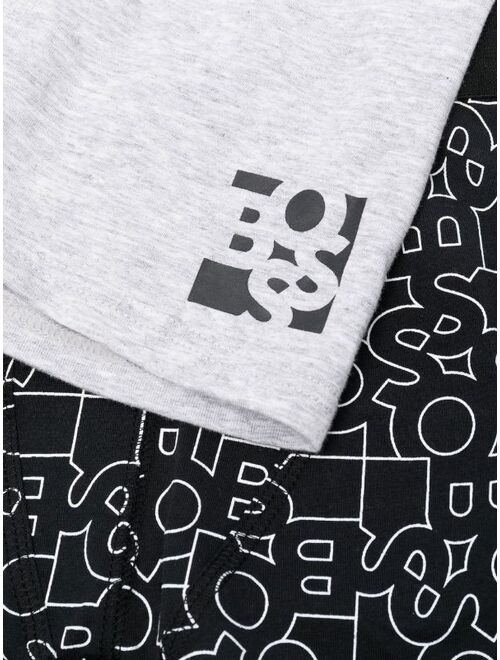 Hugo Boss BOSS Kidswear logo-print boxer set