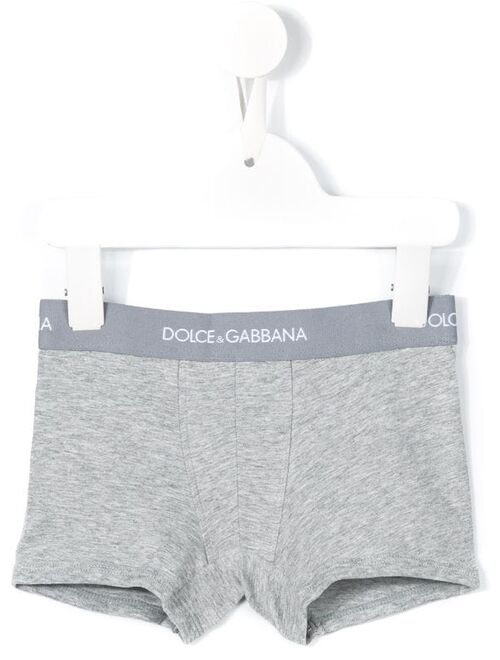 Dolce & Gabbana Kids logo boxer shorts