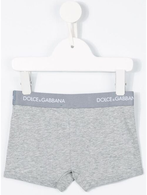 Dolce & Gabbana Kids logo boxer shorts