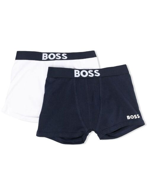 Hugo Boss BOSS Kidswear logo-print boxer shorts