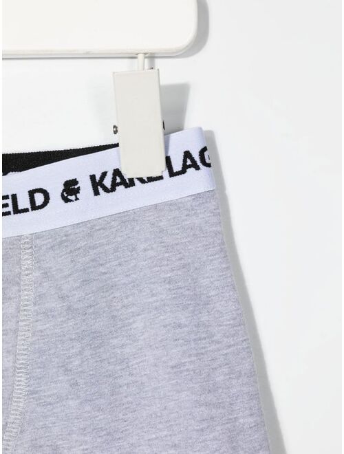 Karl Lagerfeld Kids logo-waistband boxers set of 2