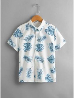Boys Single Breasted Tropical Shirt