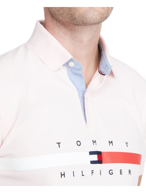 Tommy Hilfiger Men's TH Flex Nial Custom Fit Short Sleeve Polo Shirt