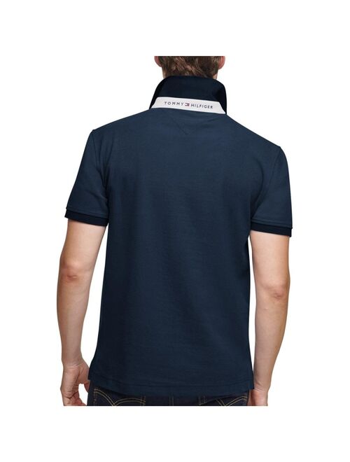 Tommy Hilfiger Men's Navy and Gray Dallas Cowboys Color Block Polo T-shirt