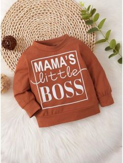 Baby Letter Graphic Pullover