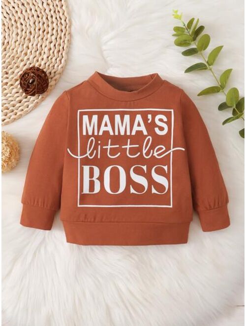 Shein Baby Letter Graphic Pullover