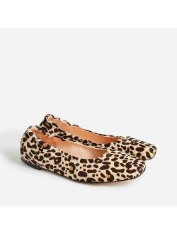Anya scrunchie ballet flats in calf hair