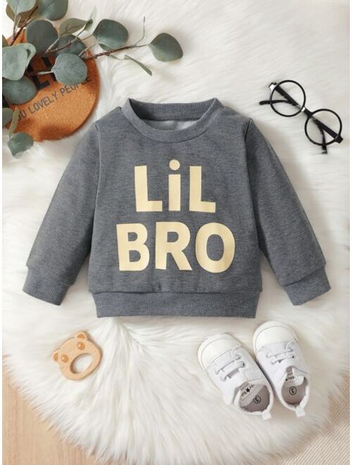 Shein Baby Letter Graphic Sweatshirt