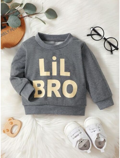 Shein Baby Letter Graphic Sweatshirt