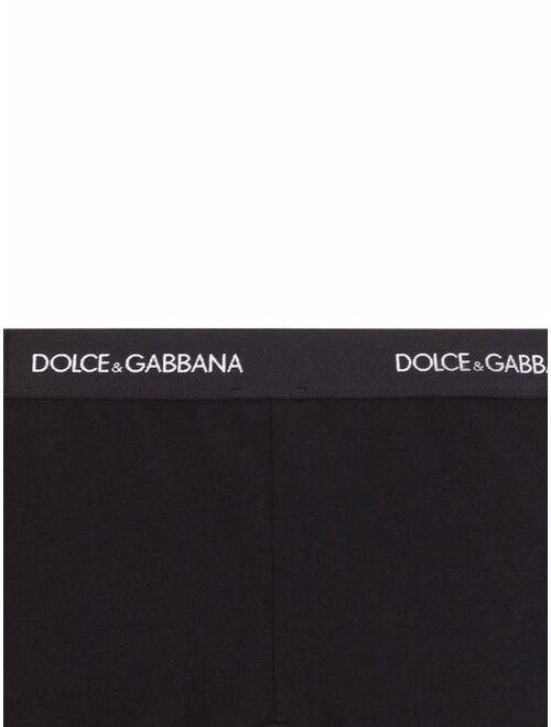 Dolce & Gabbana Kids pack of 2 logo-waistband boxer shorts