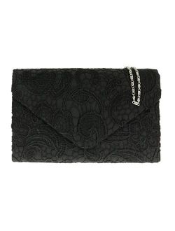Girly Handbags Satin Lace Clutch Bag