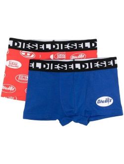 Kids logo-waistband boxers set of 2