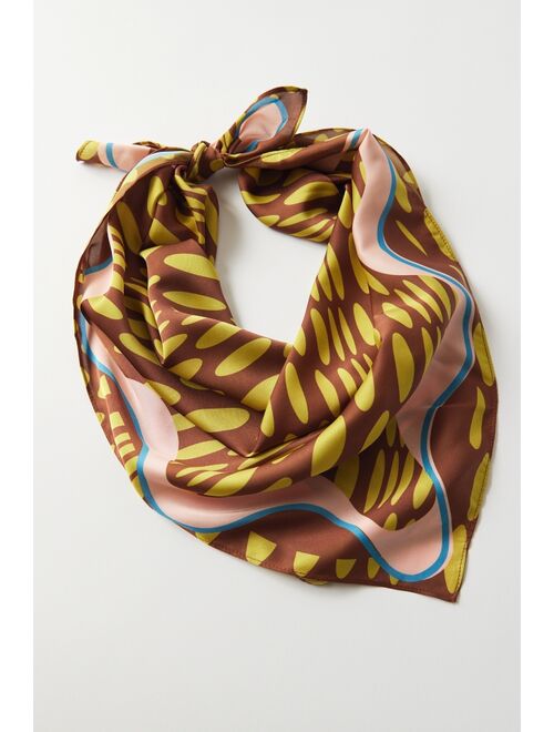 Urban outfitters Y2K Printed Silky Square Scarf