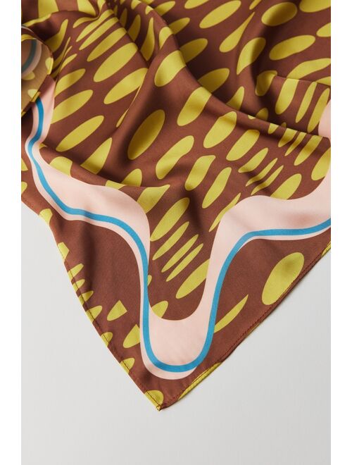 Urban outfitters Y2K Printed Silky Square Scarf