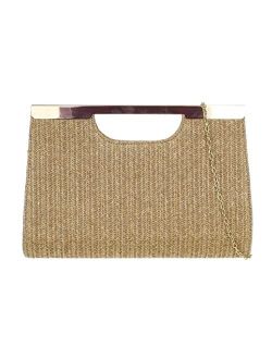 Girly Handbags Womens Woven Compact Clutch Bag