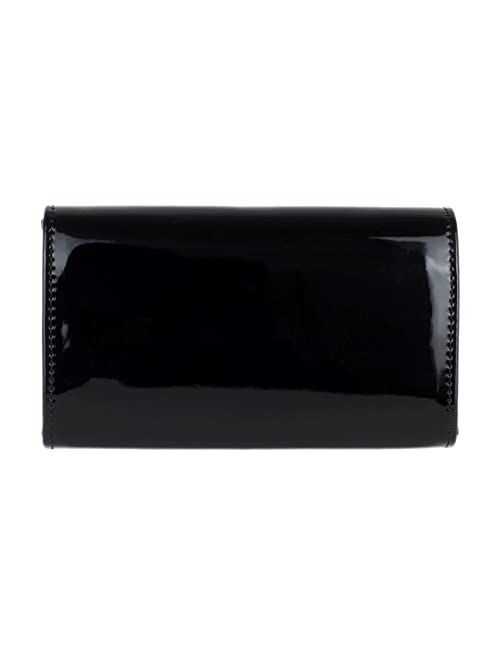 Girly Handbags Plain Glossy Clutch Bag