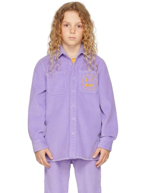 DREW HOUSE SSENSE Exclusive Kids Purple Painted Mascot Shirt
