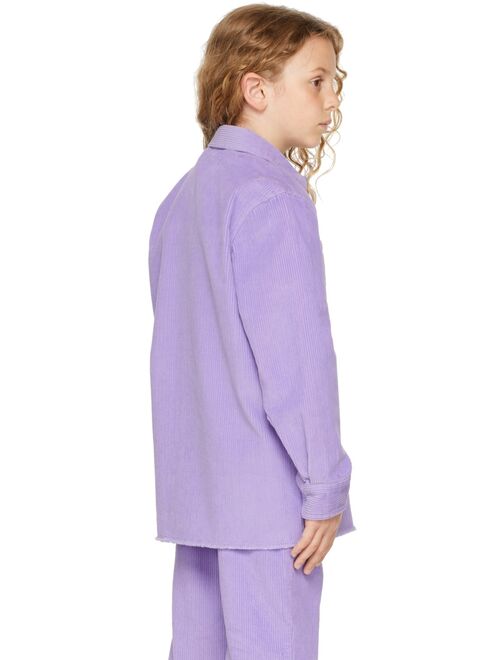 DREW HOUSE SSENSE Exclusive Kids Purple Painted Mascot Shirt