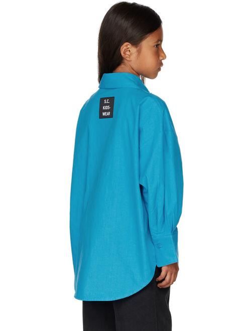 STRATEAS CARLUCCI SSENSE Exclusive Kids Blue Mini Macro Shirt