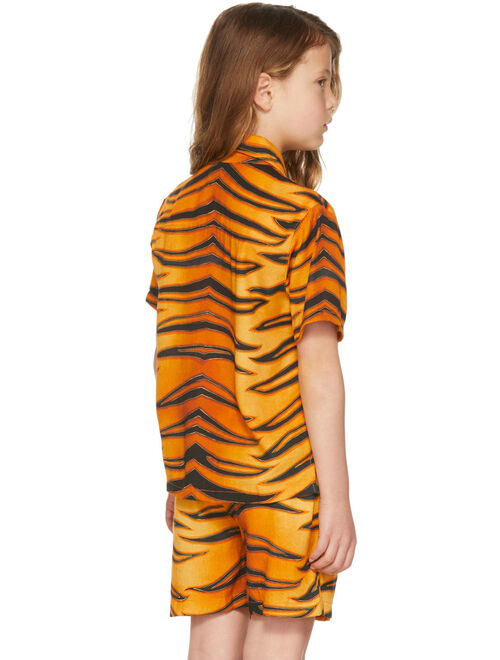ENDLESS JOY SSENSE Exclusive Kids Black & Orange Harimau Short Sleeve Shirt