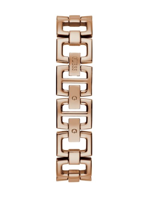GUESS Women's Quartz Rose Gold-Tone Stainless Steel Bangle Watch 35mm