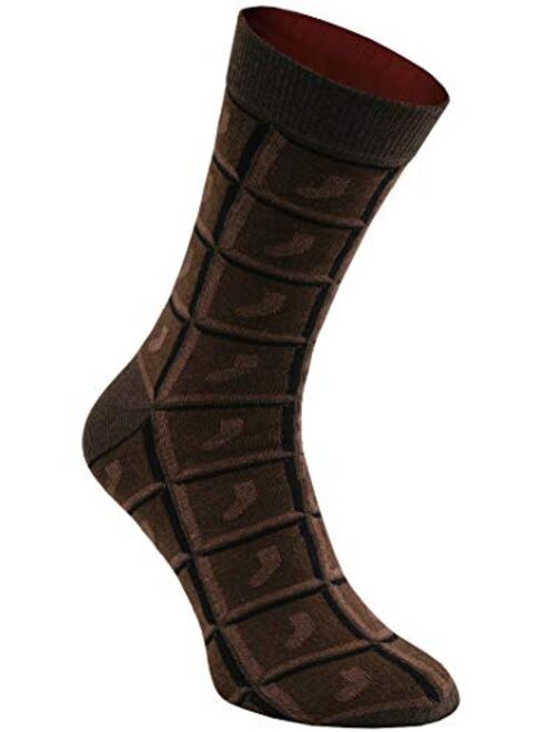 Rainbow Socks - Men Women Novelty Chocolate Bar Socks - 1 Pair - Made in Europe