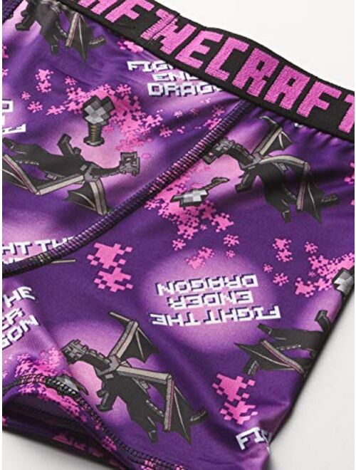 Minecraft Boys' Briefs and Boxer Briefs available in Multiple Pack Sizes in sizes 4, 6, 8, 10 and 12