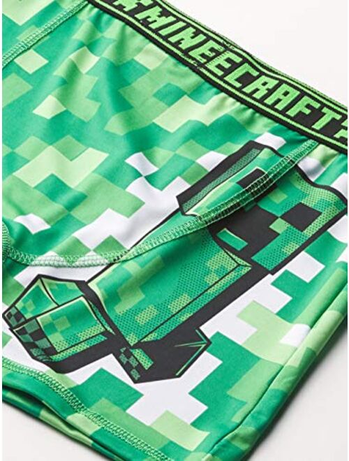 Minecraft Boys' Briefs and Boxer Briefs available in Multiple Pack Sizes in sizes 4, 6, 8, 10 and 12